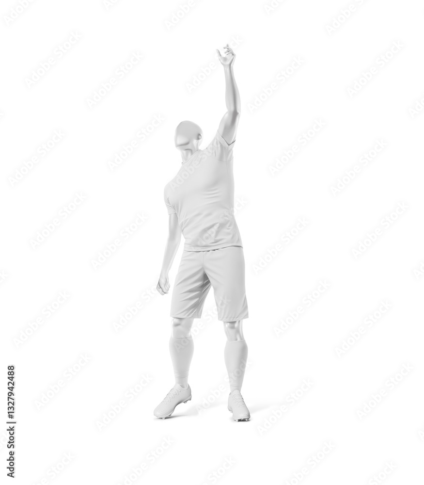 soccer uniform on white background soccer uniform on white background
