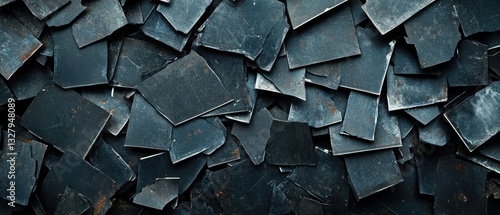 Wallpaper Mural Abstract Dark Blue Metal Scraps Texture Torontodigital.ca