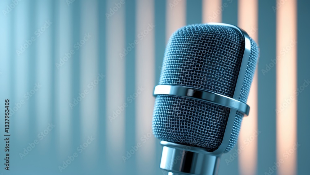 Fototapeta premium micro microphone metallic