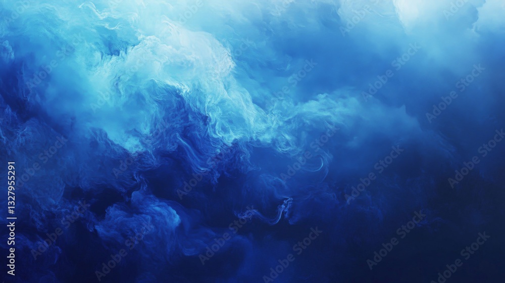 Obraz premium Abstract Blue Cloud Swirls Texture Background