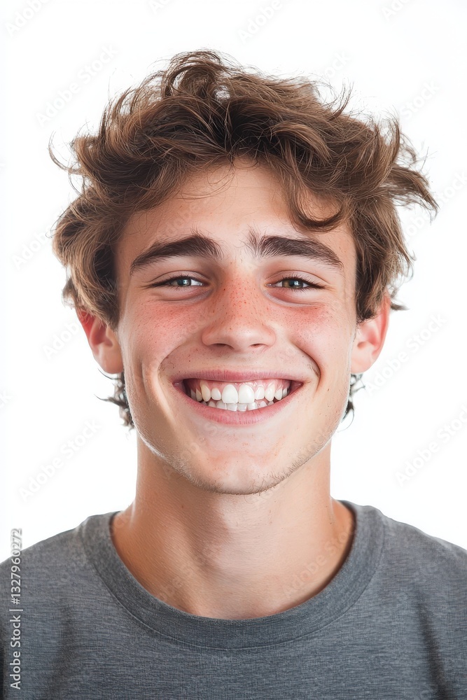 Happy Teenage Boy Smiling, Portrait of a Young Man Happy Teenage Boy Smiling, Portrait of a Young Man