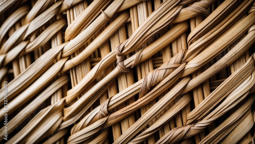 Close-up view of woven bamboo for background. Close-up view of woven bamboo for background.