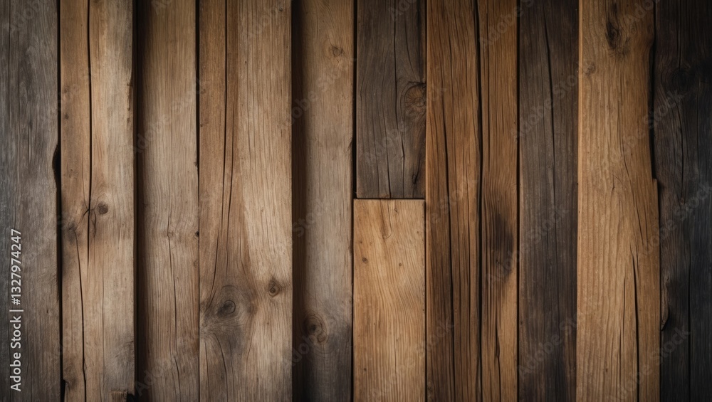 Obraz premium Reclaimed old wooden surface