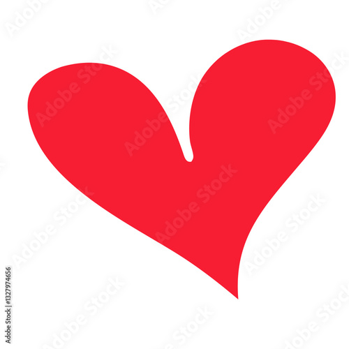 red heart vector illustration