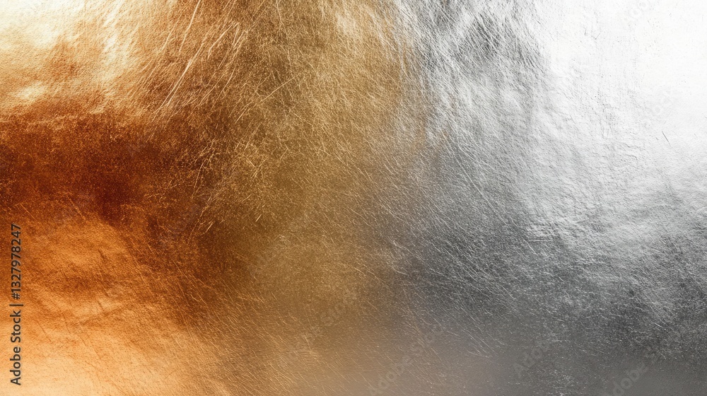 Fototapeta premium Textured Close-Up of Metallic Surface Showcasing Rich Hues and Subtle Depth