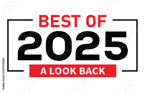 2025 year rewind isolated on black background. Creative design.
