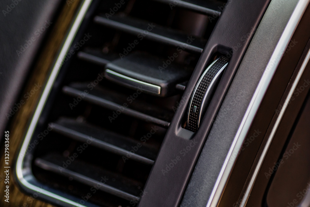 Inside the car.Car ventilation system and air conditioning. Modern car interior details.Detailing. Inside the car.Car ventilation system and air conditioning. Modern car interior details.Detailing.