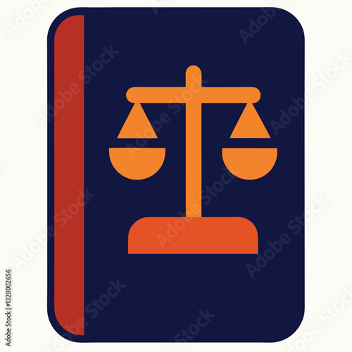 Law Book Icon Justice, Scales, Legal Guide