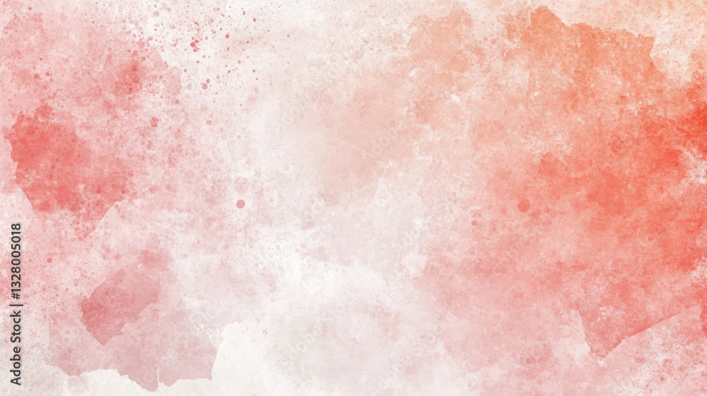 Fototapeta premium Watercolor Splashes in Soft Reds and Pinks Creating a Whimsical Abstract Background Full of Playful Energy and Artistic Charm
