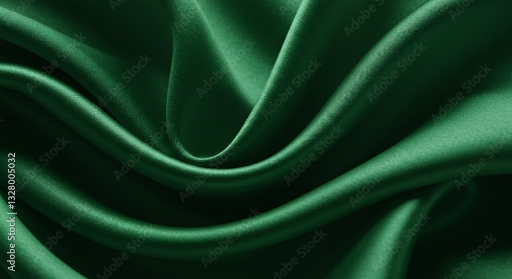 Obraz premium Luxurious silk fabric with smooth folds and a pearlescent sheen