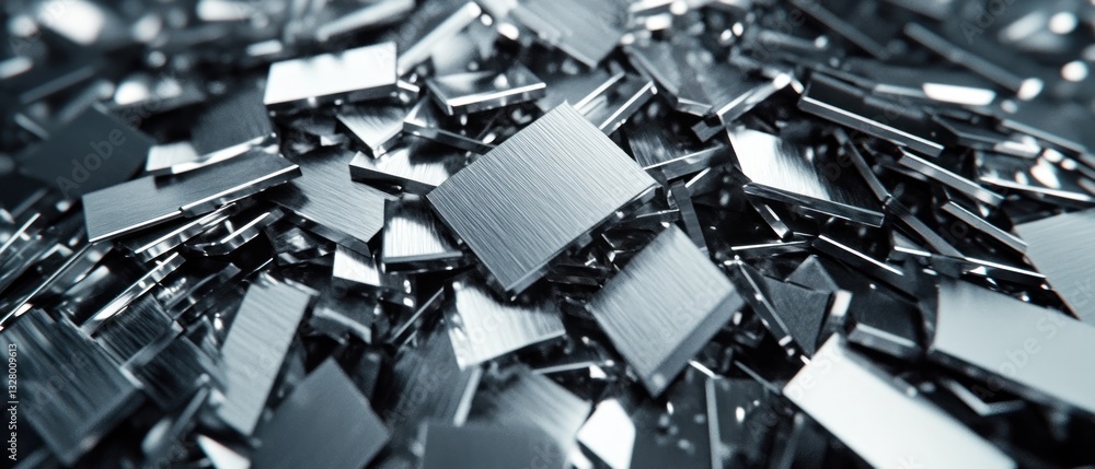 Pile of Metal Fragments: A Textured Abstract Pile of Metal Fragments: A Textured Abstract