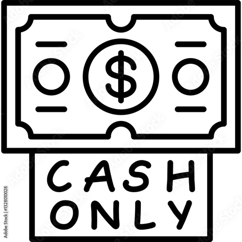 Cash Only Icon