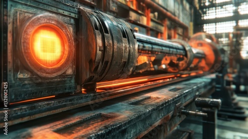 Wallpaper Mural A close up view of an industrial machine interior Torontodigital.ca