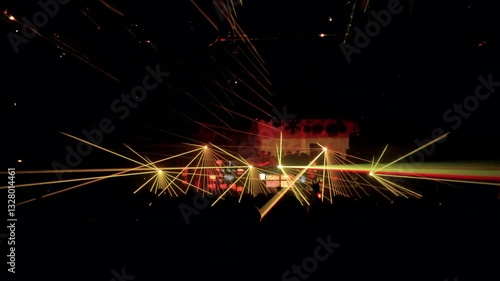 laser en un club nocturno