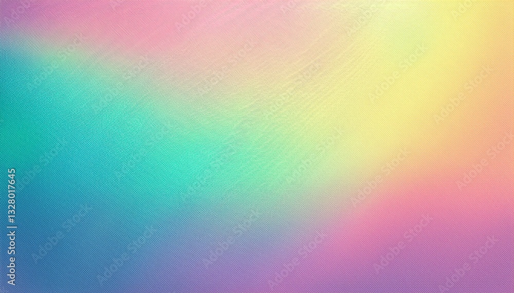 Obraz premium Pastel colors gradient background grainy texture holographic abstract banner cover header design