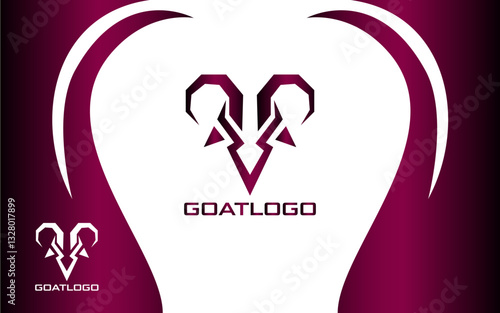 Goat Head Logo Modern and Minimalist