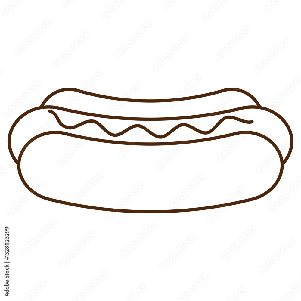 Fototapeta premium hot dog vector illustration