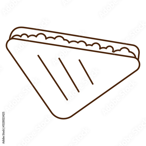 Vector Sandwich outline style