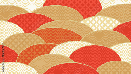 美しい和柄の背景