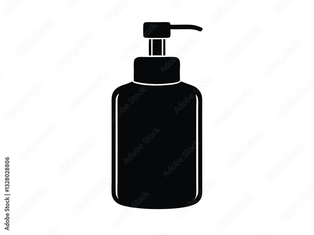 Soap Dispenser Pump Bottle Icon Vector Illustration Soap Dispenser Pump Bottle Icon Vector Illustration