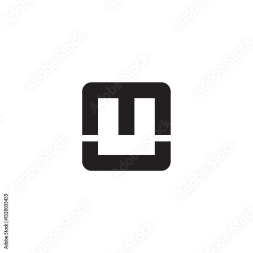 Square letter M logo design editable business brand identity vector image download 