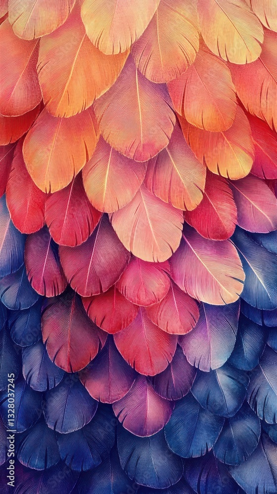 custom made wallpaper toronto digitalBeautiful and colorful feathers arranged in a layered and overlapping pattern