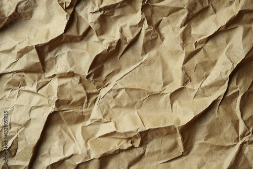 Wallpaper Mural Highly Detailed Crumpled Brown Paper Texture Torontodigital.ca