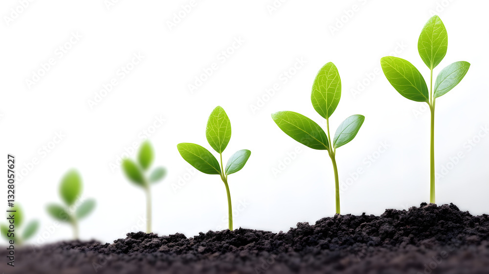 Professional Business Profit Growth Illustration Concept on White Background Professional Business Profit Growth Illustration Concept on White Background