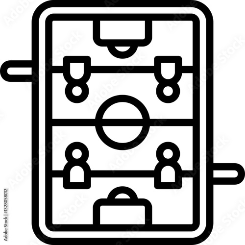 Table Soccer Line Icon