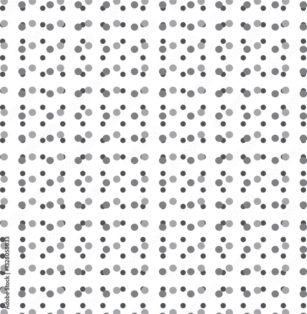 Screentone in the form of different sized dots Screentone in the form of different sized dots