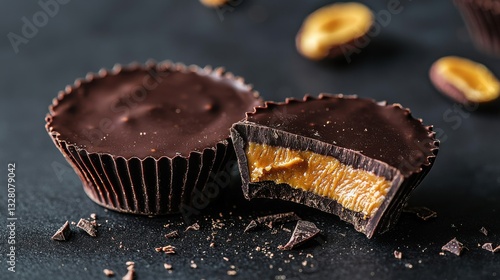 A chocolate peanut butter cup