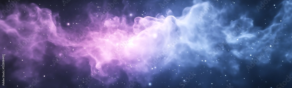 Cosmic nebula with swirling colors of purple and blue, resembling a starry night sky. Cosmic nebula with swirling colors of purple and blue, resembling a starry night sky.