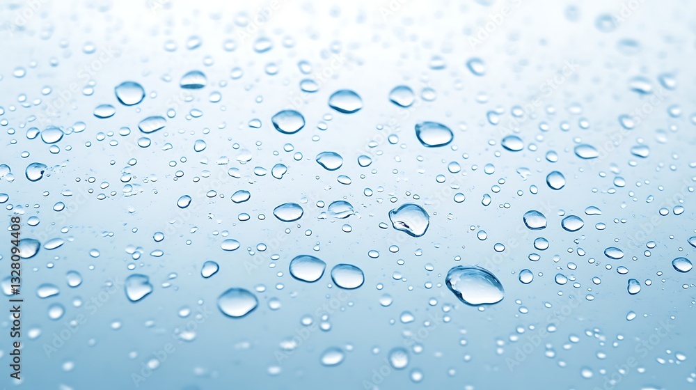 Water droplets on a smooth surface create a calming, serene atmosphere. Water droplets on a smooth surface create a calming, serene atmosphere.