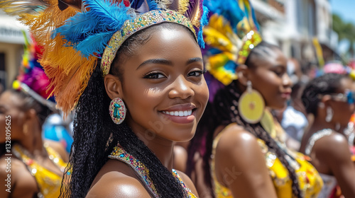 Young woman in Barbados Carnival