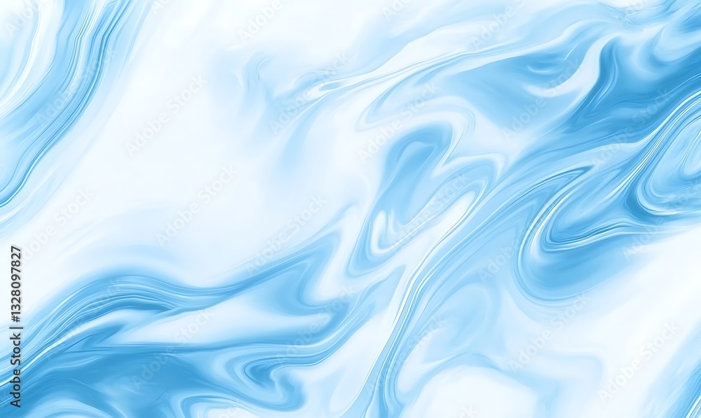 Swirling blue and white abstract texture resembling marble or fluid art. Swirling blue and white abstract texture resembling marble or fluid art.