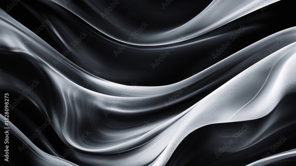 Abstract Black And White Wave Background Texture Abstract Black And White Wave Background Texture
