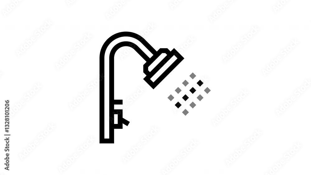 shower head animated icon shower head animated icon