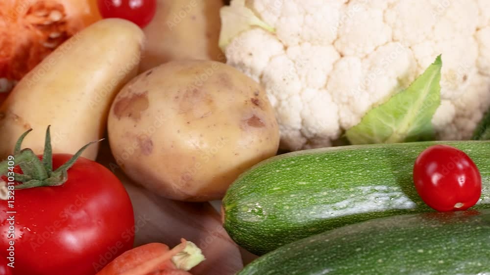 Colorful Fresh Vegetables Display Colorful Fresh Vegetables Display