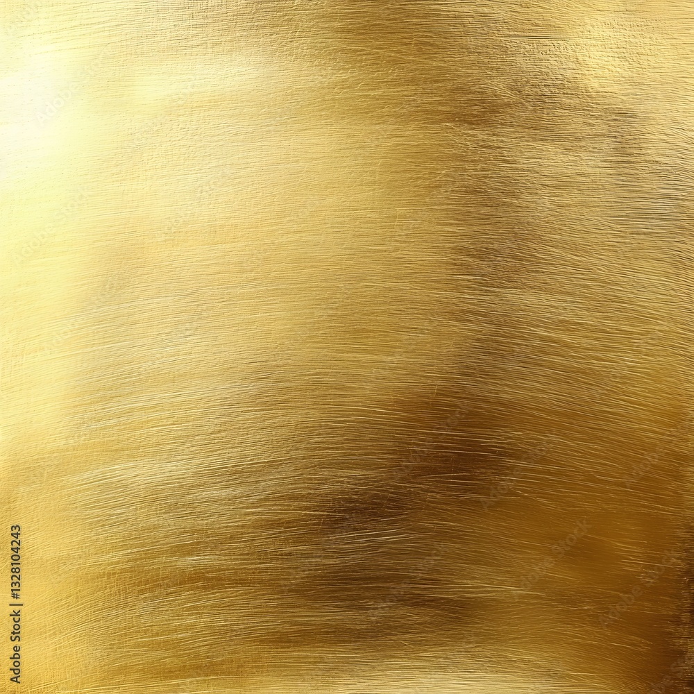 Fototapeta premium Metallic texture of shiny gold with a brushed effect.