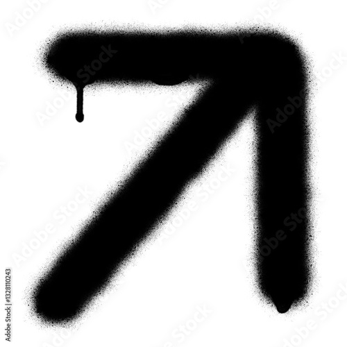 Black Spray-paint Arrow