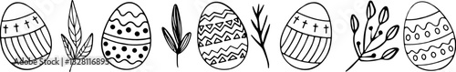 Modern Easter Celebration Footer with Playful and Stylish Design