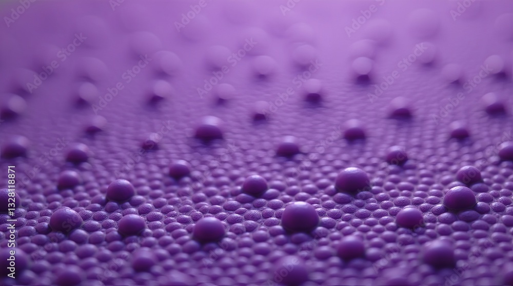 The image is a close up of a purple surface with many small The image is a close up of a purple surface with many small