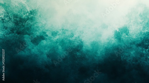 Wallpaper Mural Teal and Green Watercolor Abstract Background Texture Torontodigital.ca