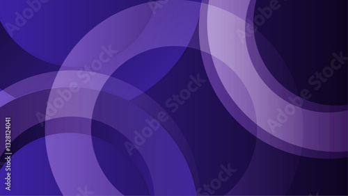 sleek geometric abstract purple circle shapes background vector illustration