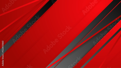 modern red and black abstract rectangle geometric background vector illustration, perfect for banner, presentation background, and wallpaper