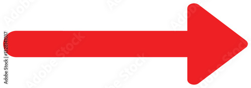 A black arrow pointing right. Bold long arrow. Vector illustration. Long arrow icon. long arrow vector. flat style symbol