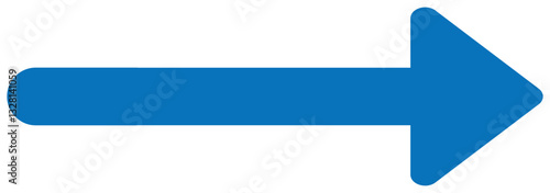 A black arrow pointing right. Bold long arrow. Vector illustration. Long arrow icon. long arrow vector. flat style symbol