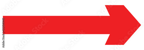 large size black long arrow. Straight long arrow icon. black long arrow pointing to right site in isolated background. Bold thine long arrow.