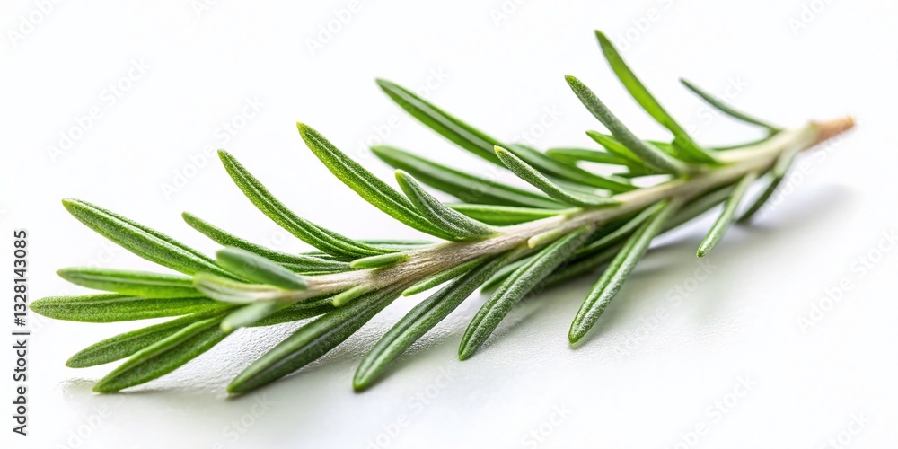 Fototapeta premium Minimalist Rosemary Sprig, Simple Herb Still Life Photography