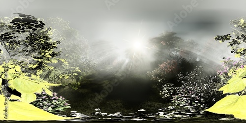 Photos 360 HDRI enviroment 3D illustration.